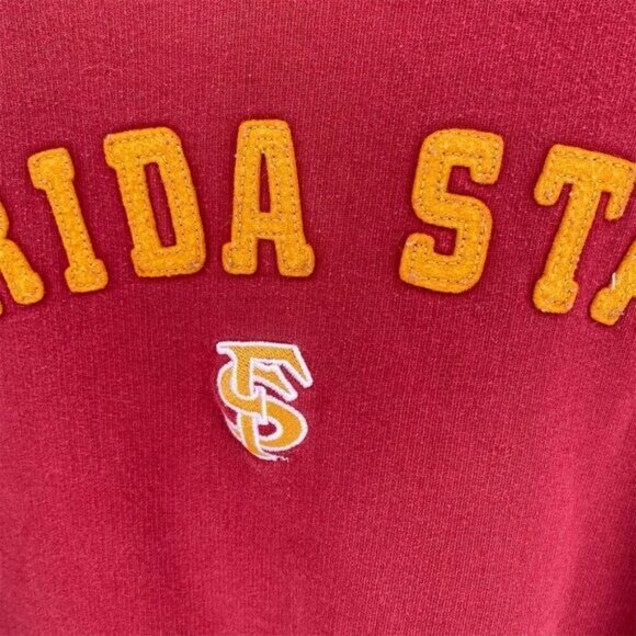 Vintage Florida State Seminoles Pullover Sweatshirt XL Red Champs Sports - Picture 4 of 13